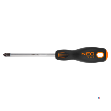 NEO screwdriver pz2x100mm magnetic, crmo steel, pro grip, tuv m + t
