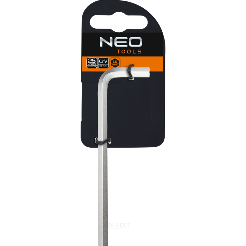 NEO inbusschlüssel 4,0 mm präzisionseinstellung, crv-stahl, tÜv m + t.