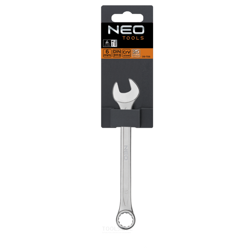 NEO combination wrench 10mm din 3113, crv steel, tuv m + t