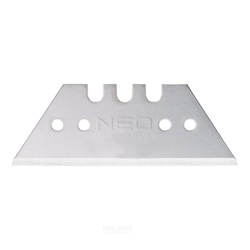 NEO spare blade 52mm trapezoidal 5 pieces pack, 52 x 0.65mm, lasered in stages