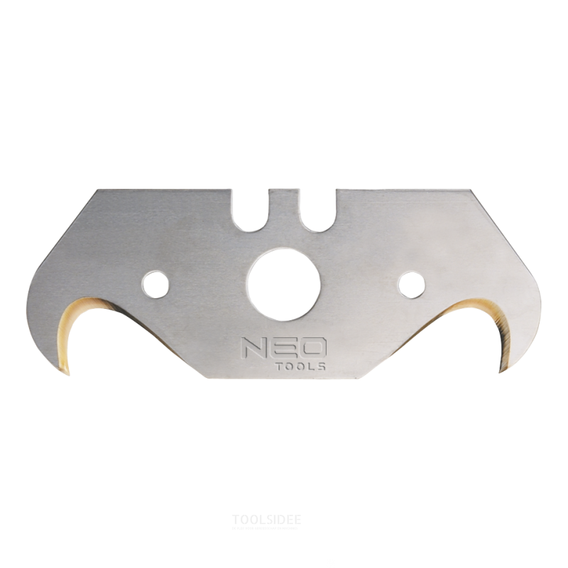 NEO reservemes haak model, titanium 5 stuks verpakking, 0,65mm, traps gewijs gelaserd