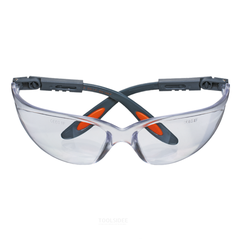 NEO sikkerhedsbriller blank justerbar, polycarbonat, ce og tuv m + t