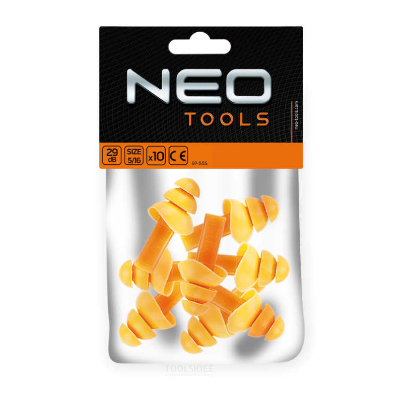NEO ear plug 32db 5 pairs in a bag, size 5/16, ce-en352