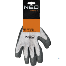 NEO work glove, 10´´ poliester, grease and allergy free, cat 1, ce and tuv m + t