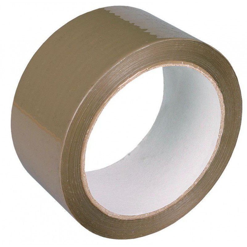 SCL packaging tape brown 48x66m acrylic-glue, tear-proof, pp material, high viscose 