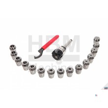 HBM 15 stk. MC 2 eller 3 ER25 spændepatronholderholder