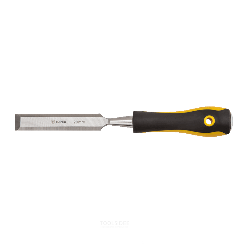 TOPEX scalpello per legno da 20 mm in acciaio crv, con testa a martello