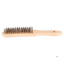 TOPEX wire brush 4 row wooden model