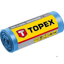 TOPEX søppelsekk 120l 40 mu, type super strong, 10x
