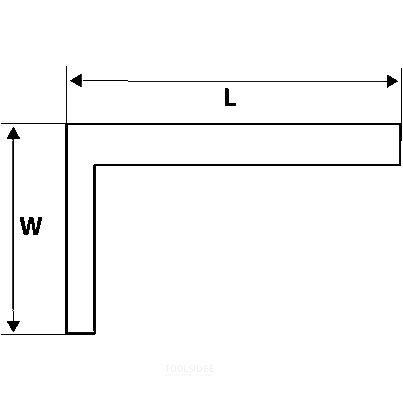TOPEX angle iron 350mm aluminum model, 190mm handle toolsidee.ie