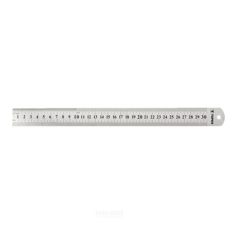 TOPEX steel ruler 300mm stainless steel, eg ijknorm class 2