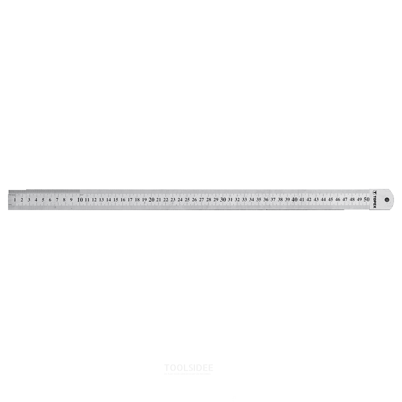 TOPEX steel ruler 500mm stainless steel, eg ijknorm class 2