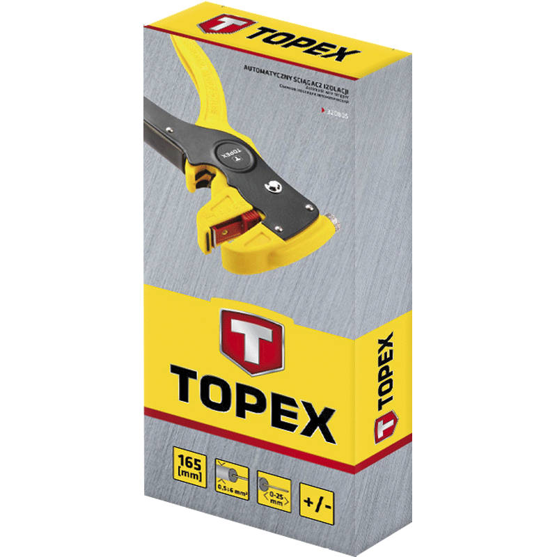 TOPEX abisolierzange 175mm 0,5-6mm, crv steel