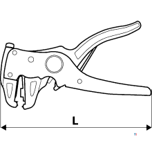 TOPEX stripping pliers 175mm 0.5-6mm, crv steel