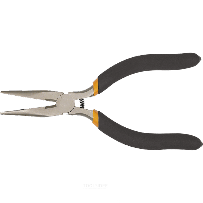 TOPEX needle nose pliers 130mm with spring, crv steel