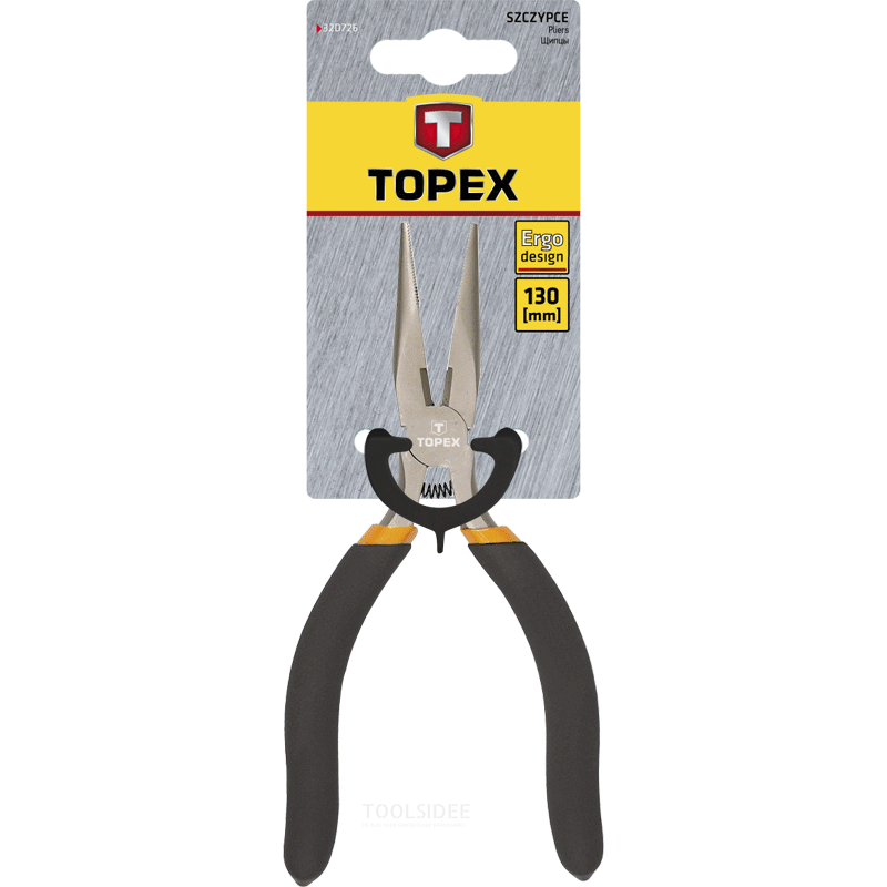 TOPEX nåletang 130 mm med fjeder, crv stål