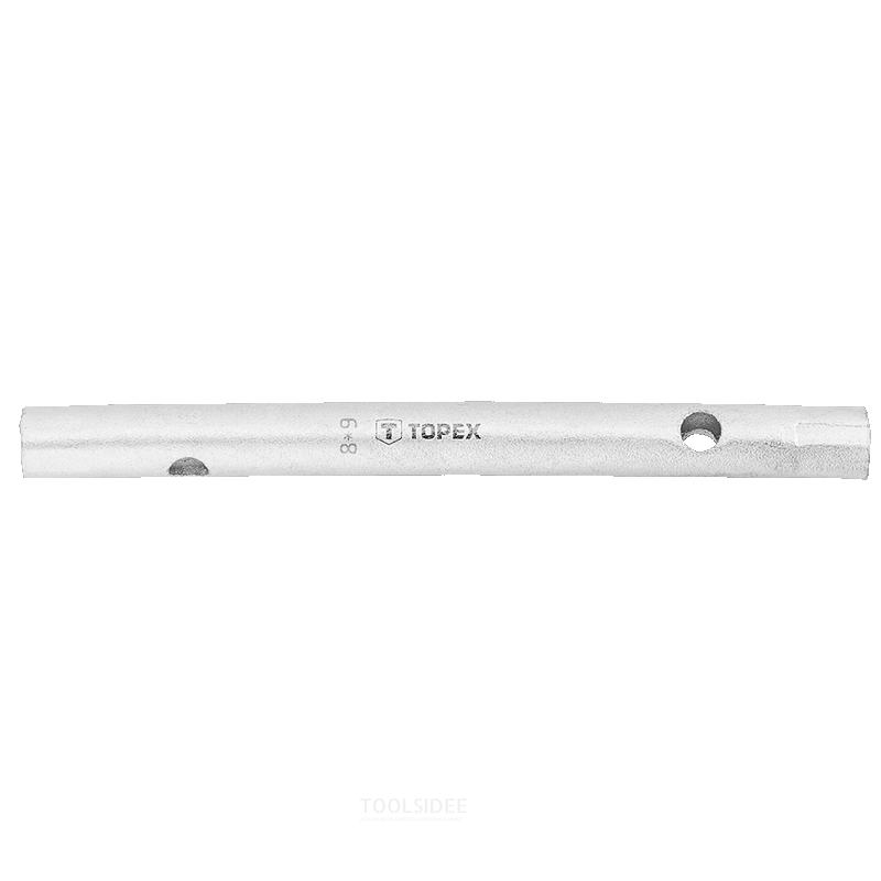 TOPEX chiave a tubo 8x9mm 120mm, connessione esagonale, acciaio crv