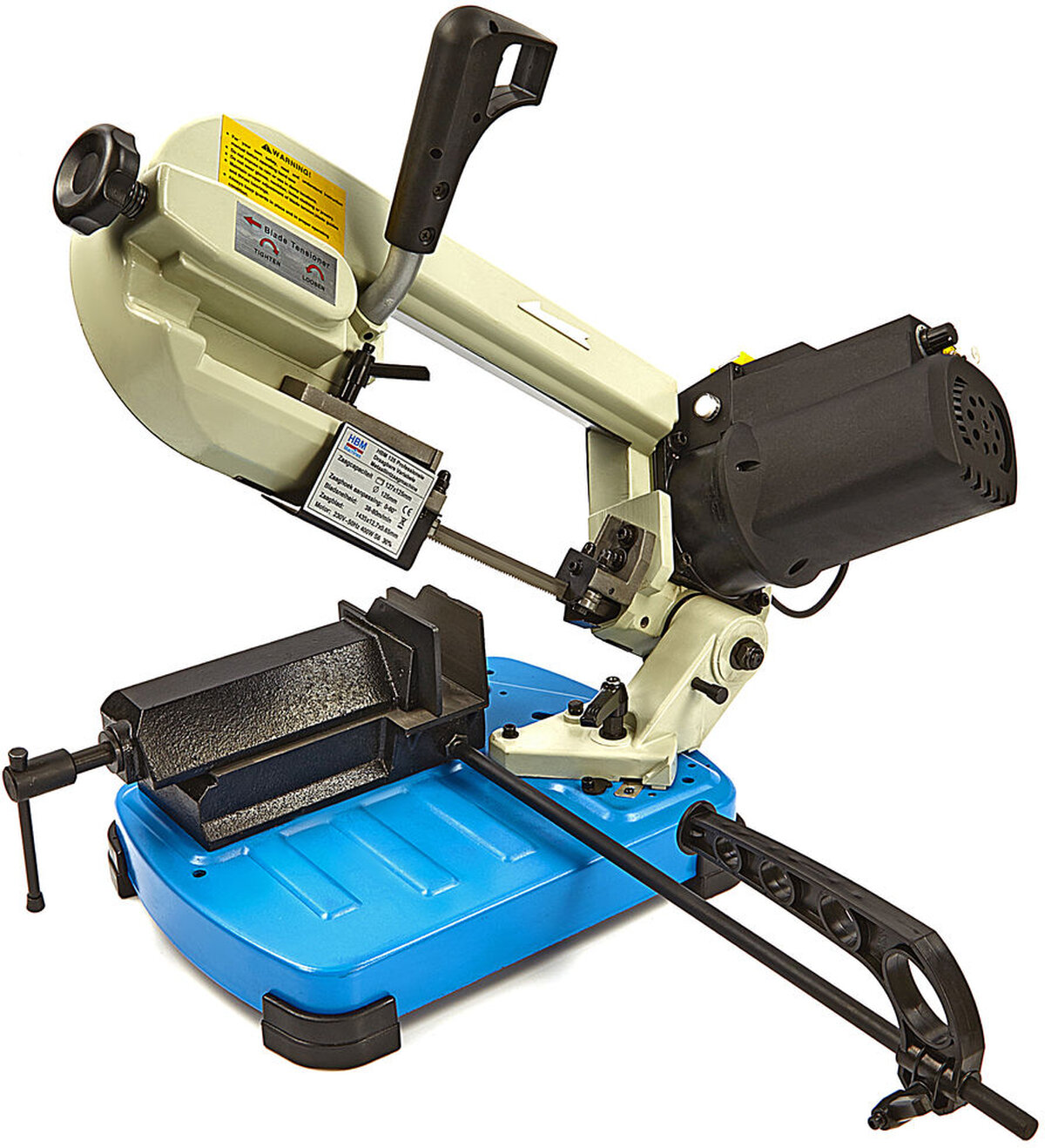  HBM 125 ammattimainen kannettava muuttuva metallivannesaha