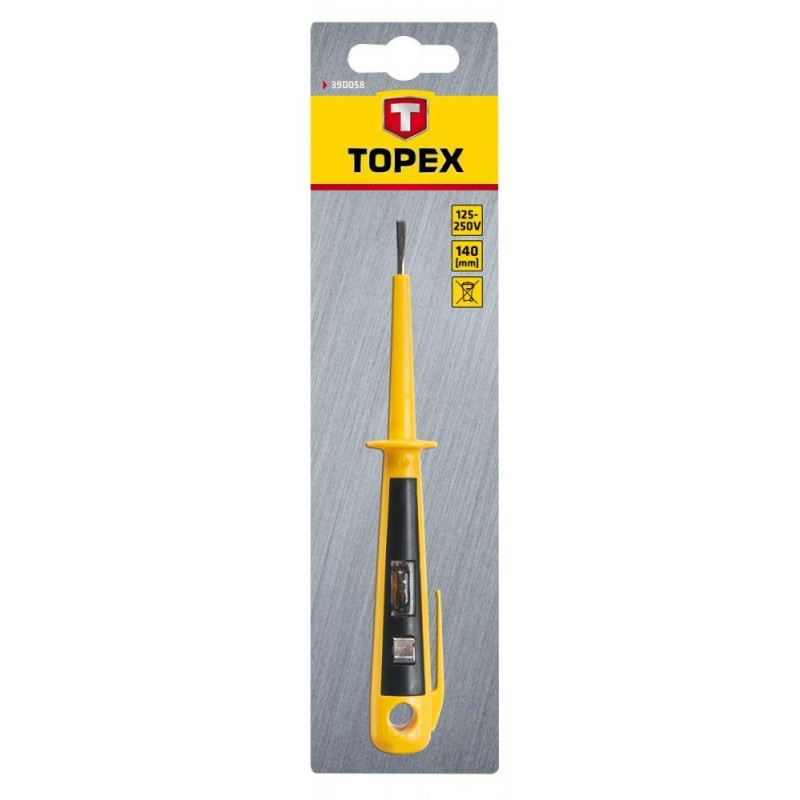 TOPEX effekt skruetrækker 125-250v 140mm, ce og tuv
