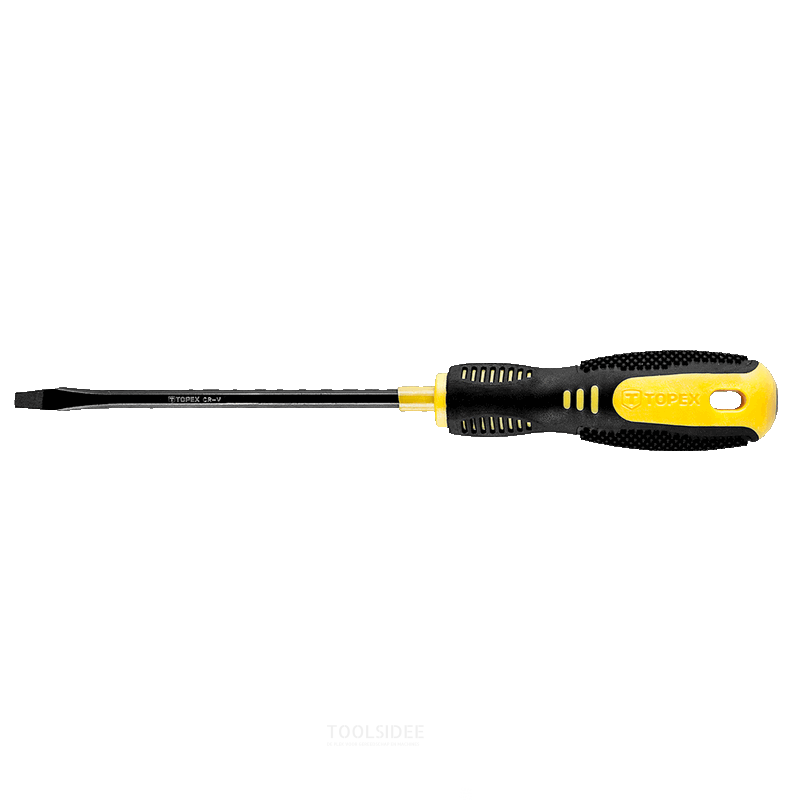 TOPEX screwdriver 4,0x100mm extra hardened tip, magnetic, crv steel