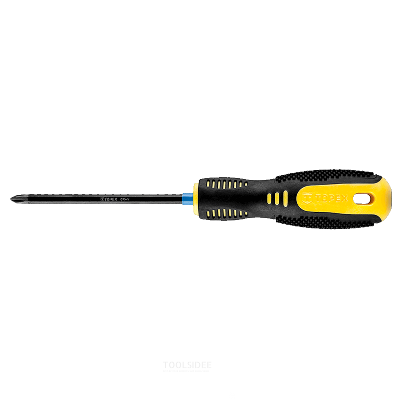 TOPEX screwdriver ph1x100mm extra hardened tip, magnetic, crv steel