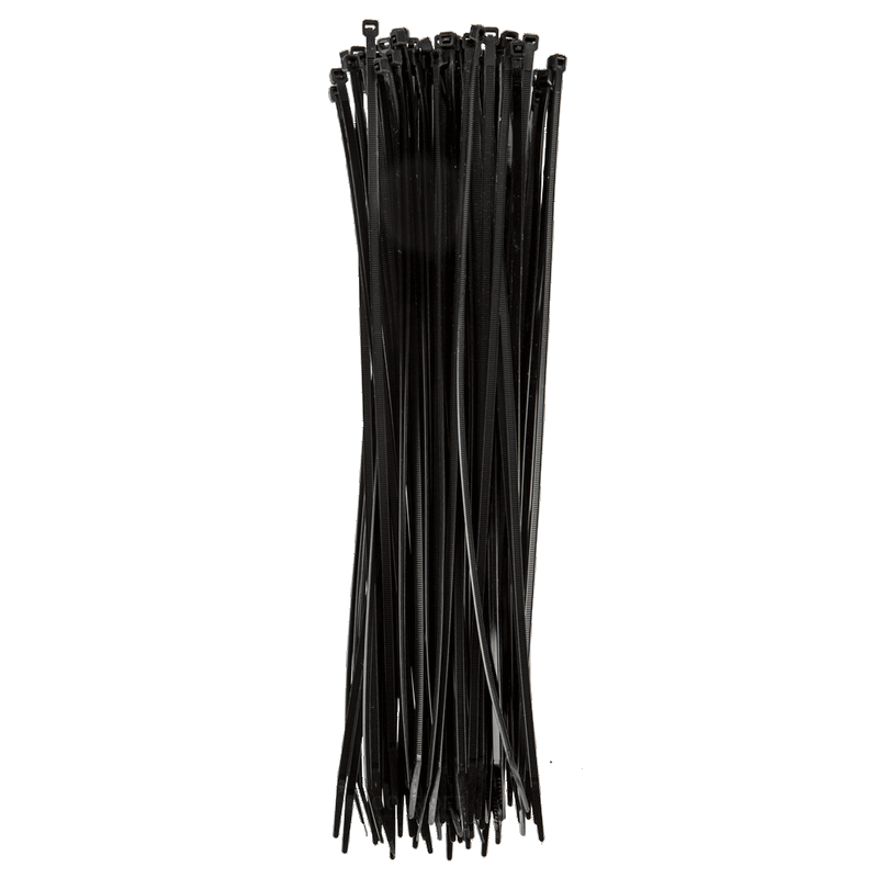 TOPEX ruban pour faisceaux de câbles 4,8 x 370 mm noir 75 pièces, résistant aux uv, - / - 35 ° à + 85 °, polyamide 6,6