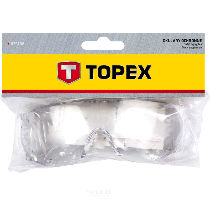 TOPEX sikkerhedsbriller basic hard plastic, ce og tuv