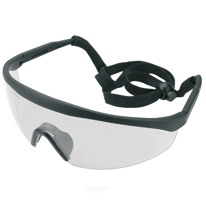 TOPEX safety glasses adjustable buckle and extendable legs, ce and tuv
