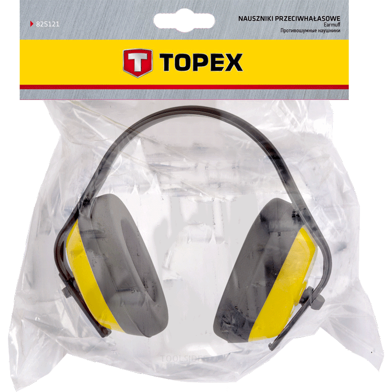 TOPEX earmuffs basic snr 26db, ce and tuv