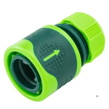 VERTO hose connector 1/2 ', bi-material anti-slip, high-quality plastic with bi-material processing