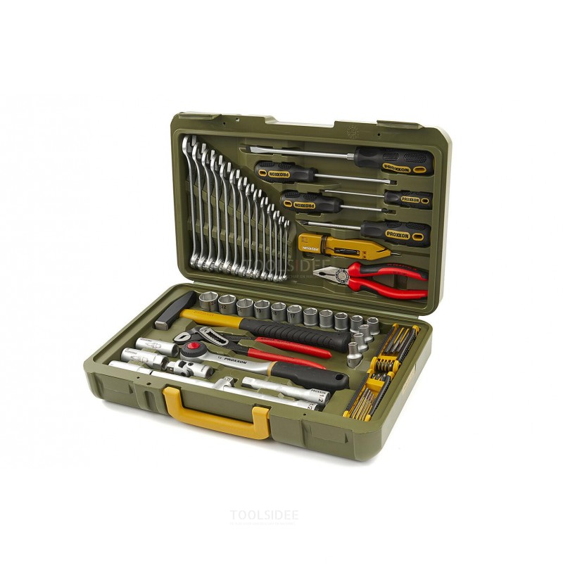 Proxxon 47-delers verktøysett, verktøykasse - 23650