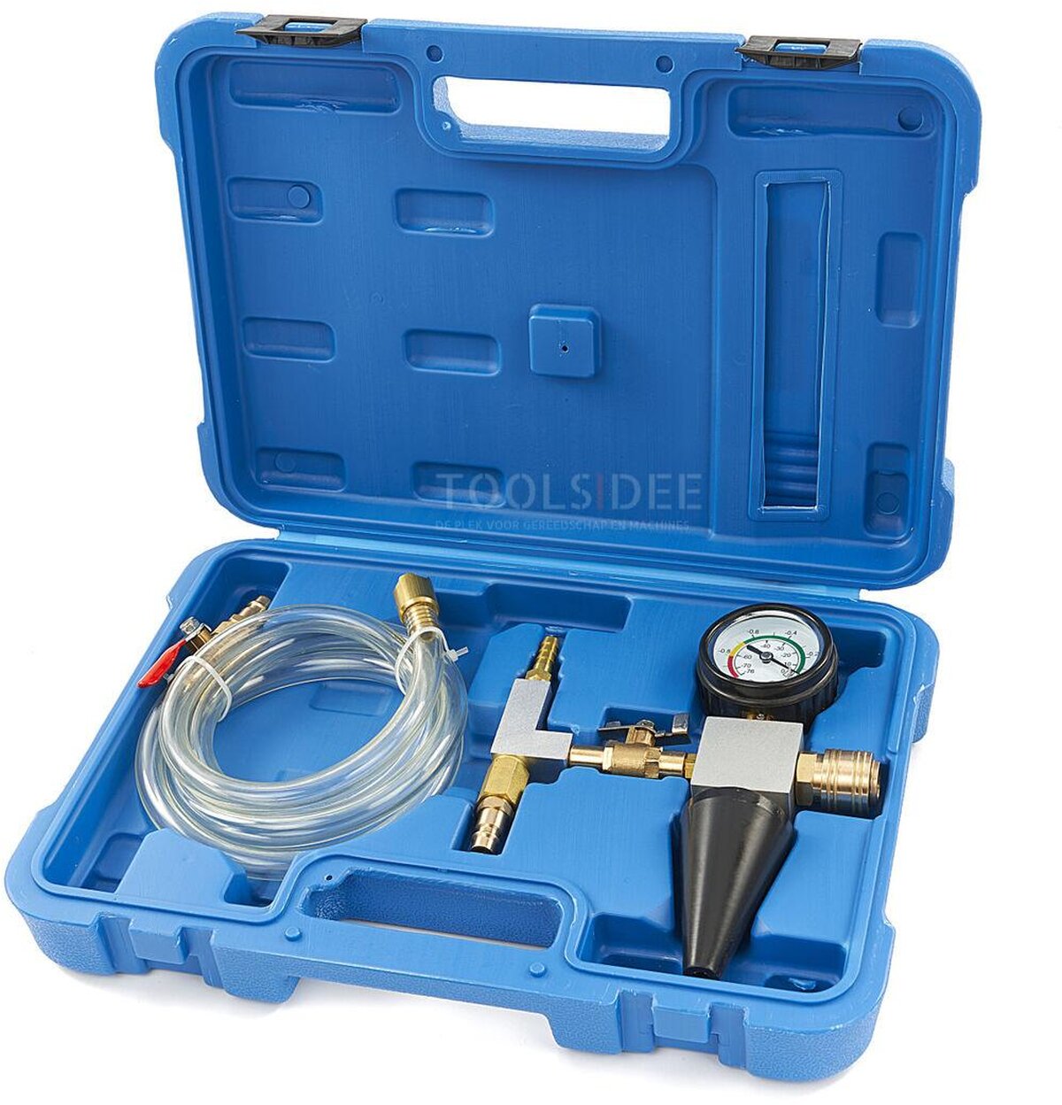 HBM 6 dele kølesystem fyldnings- og udluftningsenhed HBM 6 dele kølesystem fyldnings- og udluftningsenhed