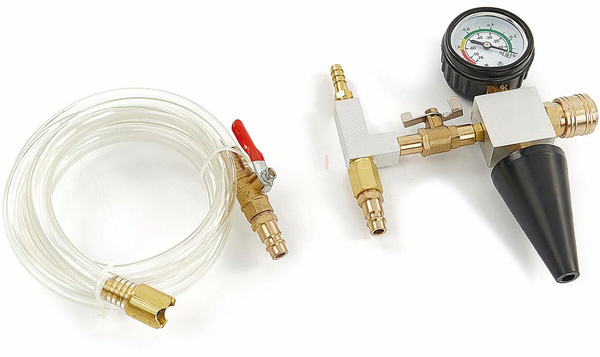 HBM 6 dele kølesystem fyldnings- og udluftningsenhed HBM 6 dele kølesystem fyldnings- og udluftningsenhed