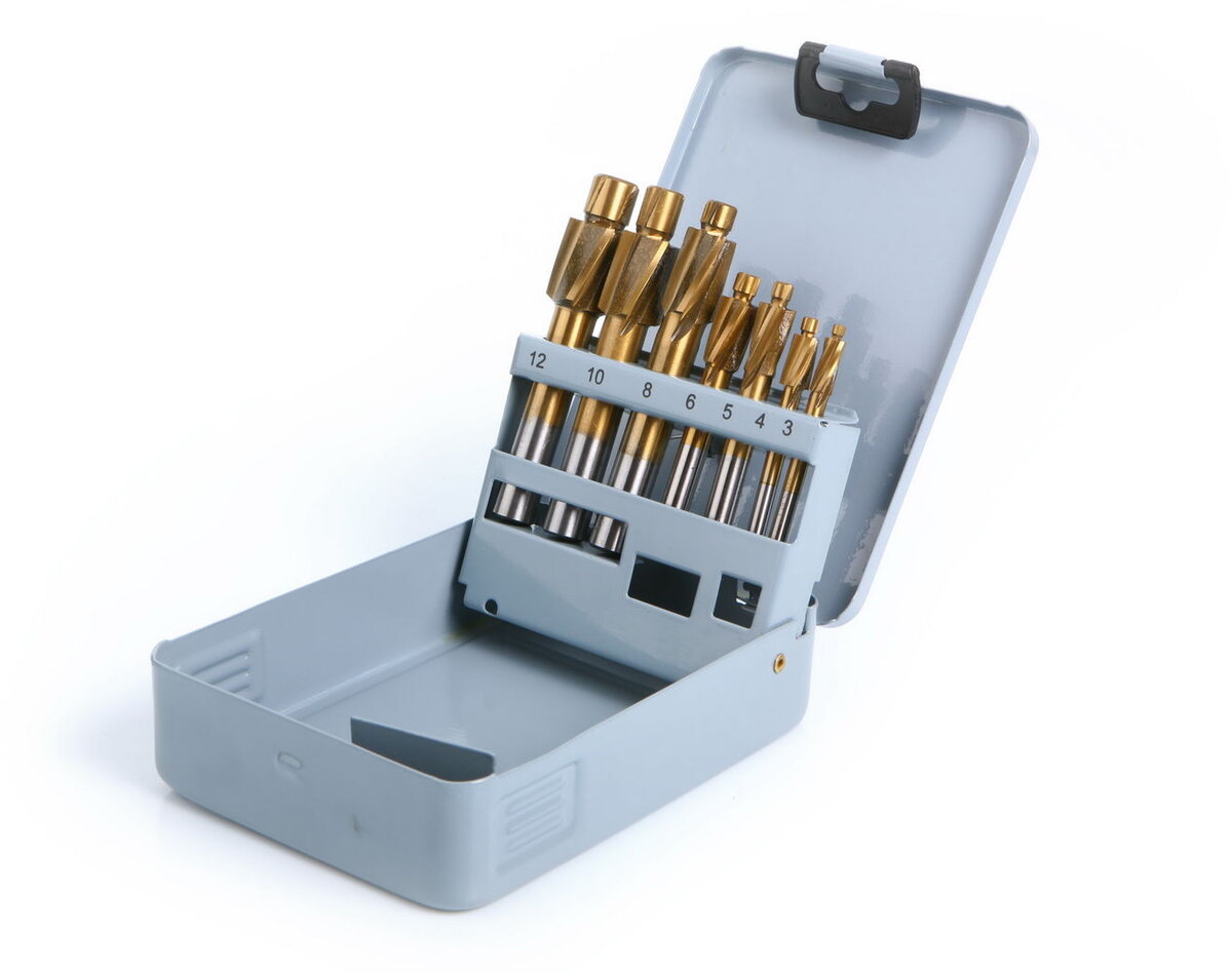 HBM 7-osainen HSS - tinapinnoitettu kuusiokoloinen upotusleikkurisarja