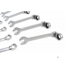 HBM 22 Piece Ring Ratchet Spanner Set in Carbon Foam inlay for Tool Trolley