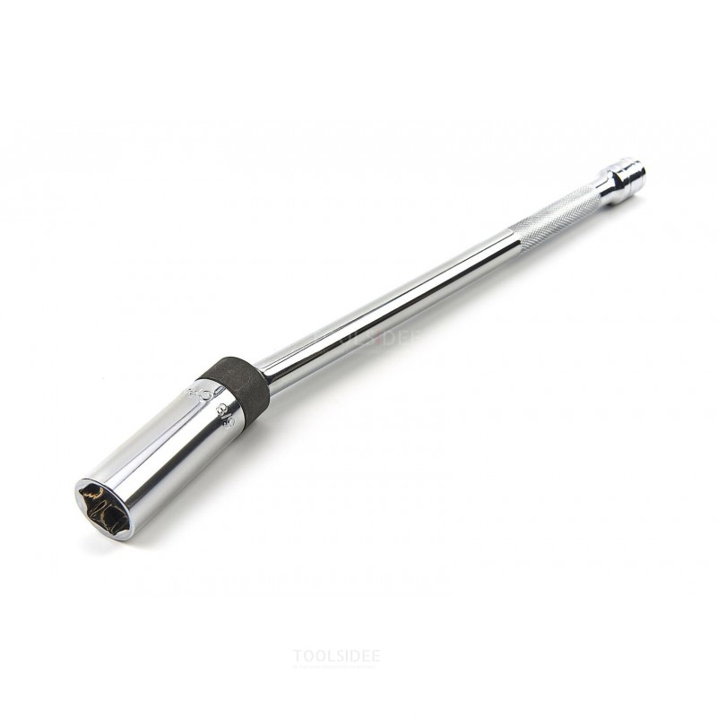 HBM Spark Plug Wrench Magnetic With Knee Joint Extra Long 3/8