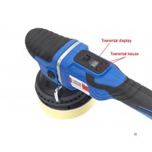 HBM 18 voltin ammattimainen kaksitoiminen muuttuva kiillotuskone akulla