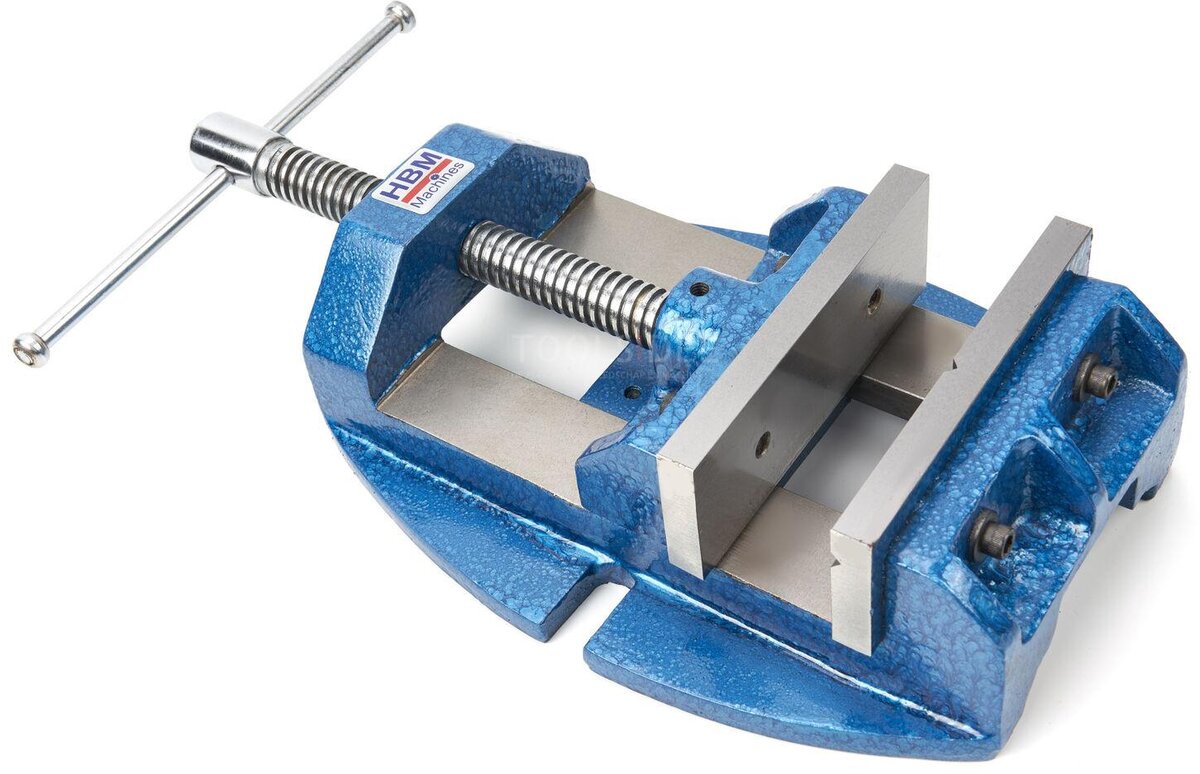 HBM 135 mm. Professionell borrklämma, fräsklämma med V-käft