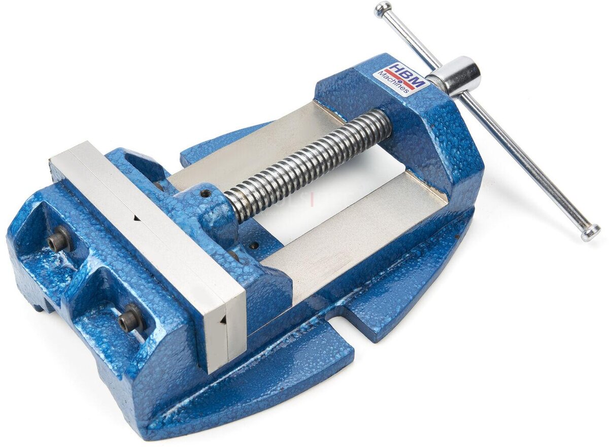 HBM 135 mm. Professionell borrklämma, fräsklämma med V-käft