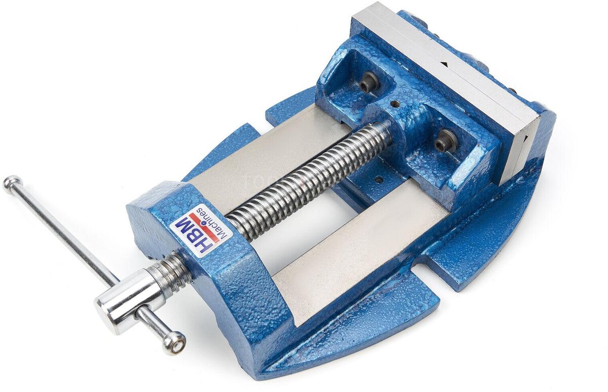 HBM 135 mm. Professionell borrklämma, fräsklämma med V-käft