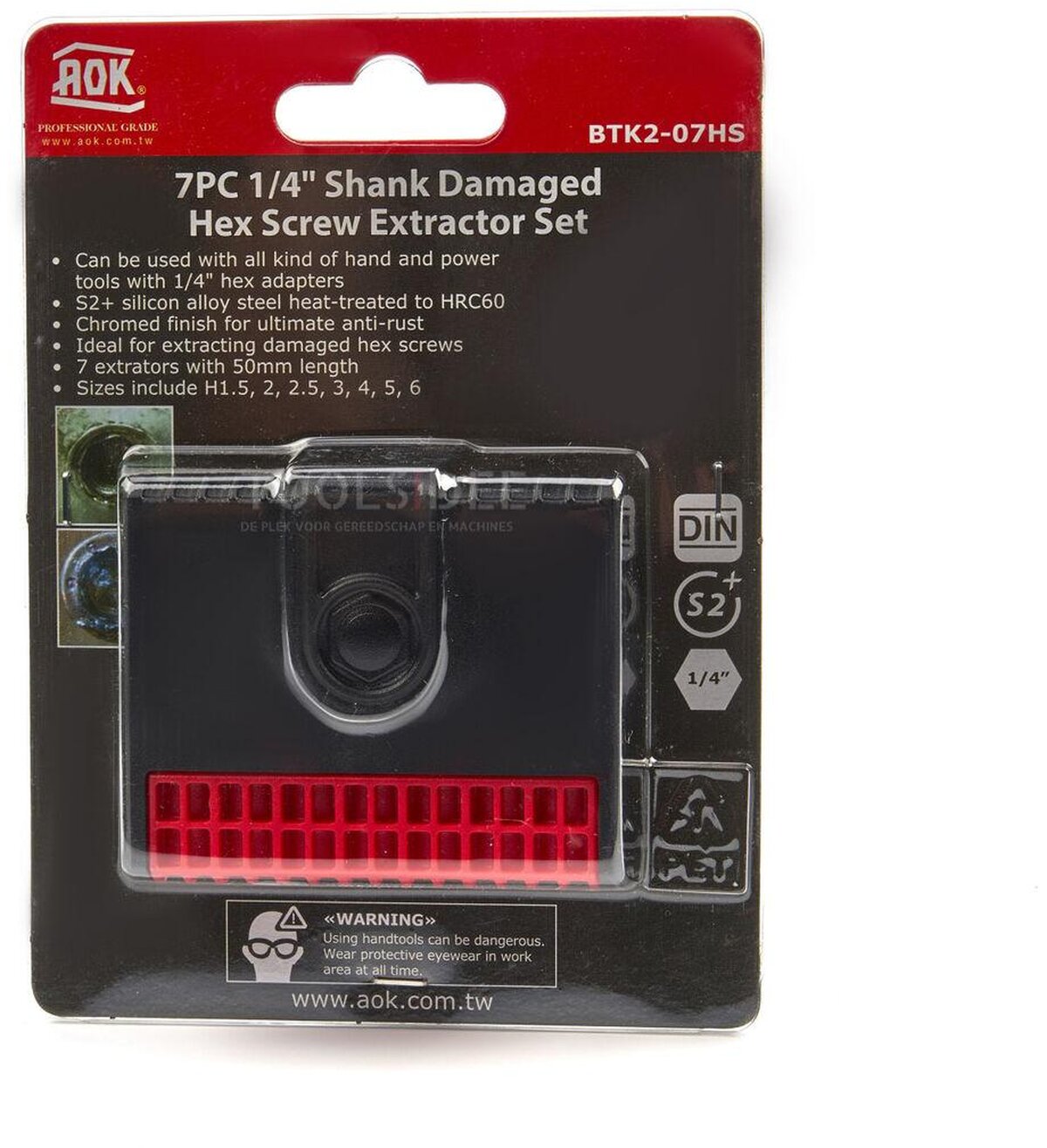 AOK 7-delt Professional Dolle INBUS removerset modell Grabit