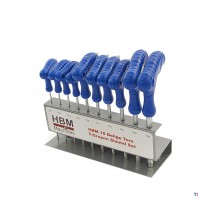 HBM 10-delt Torx T-håndtak nøkkel sett HBM 10-delt Torx T-håndtak nøkkel sett