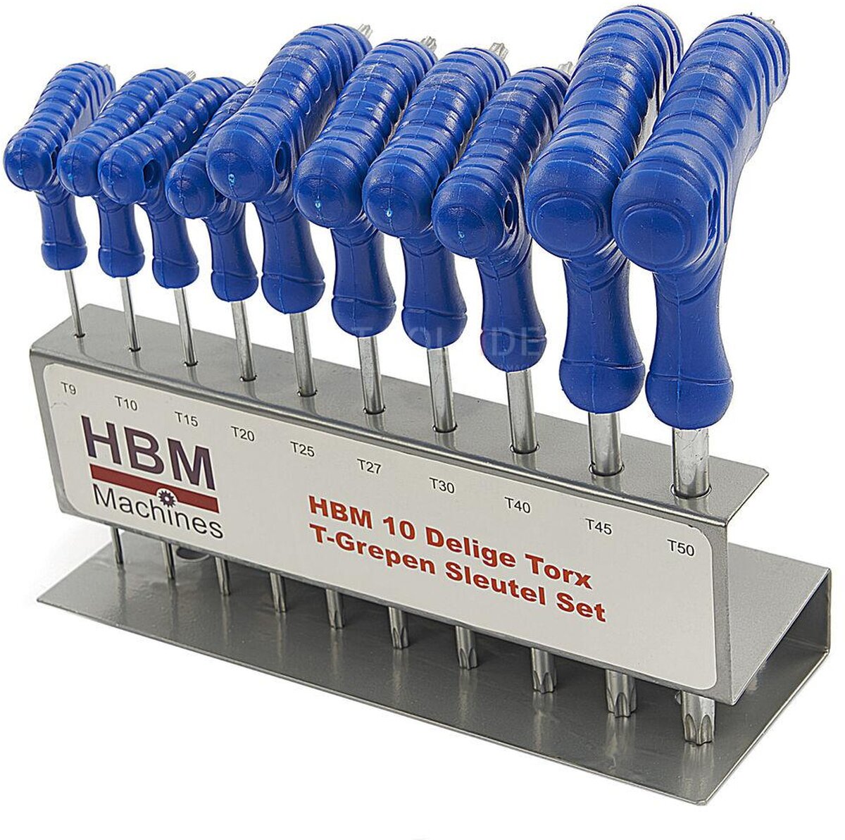 HBM 10-delt Torx T-håndtak nøkkel sett HBM 10-delt Torx T-håndtak nøkkel sett