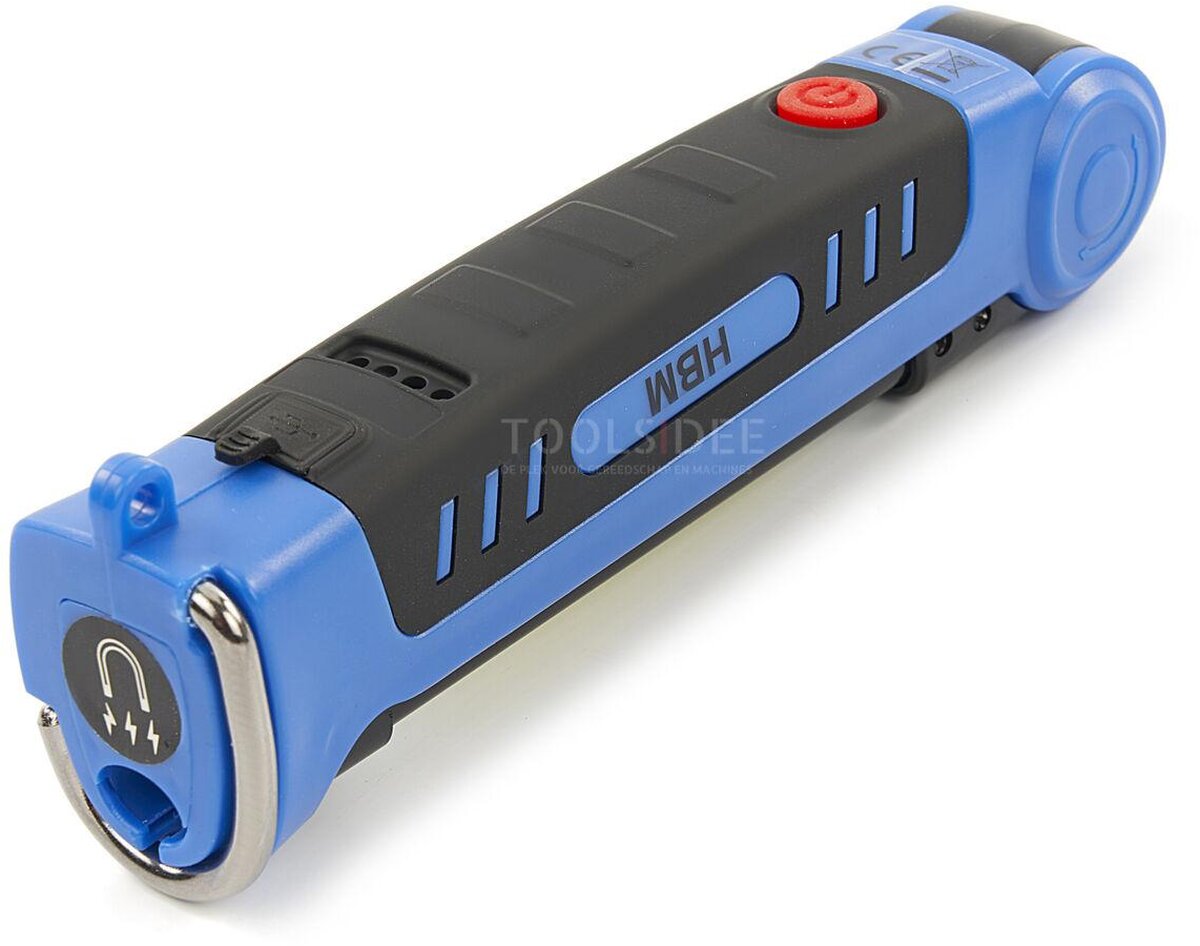 HBM 300 Lumen Professional Foldable and Rechargeable LED Lamp with Hook and Magnet