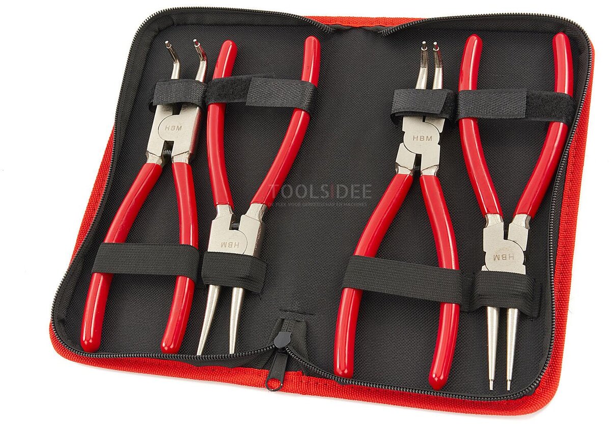 HBM 4-piece 225 mm circlip pliers set, circlip pliers set