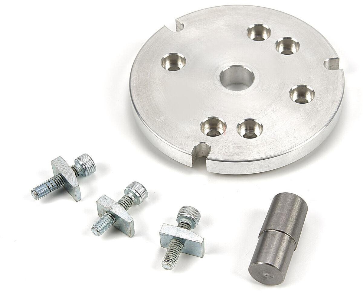 HBM 100 mm flens med klemmesett for 80 mm borepatron HBM 100 mm flens med klemmesett for 80 mm borepatron