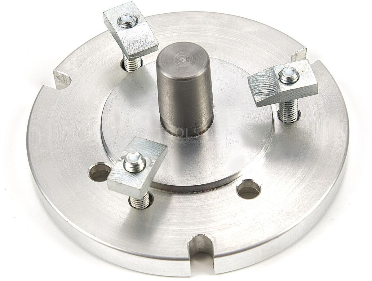 HBM 100 mm flens med klemmesett for 80 mm borepatron HBM 100 mm flens med klemmesett for 80 mm borepatron