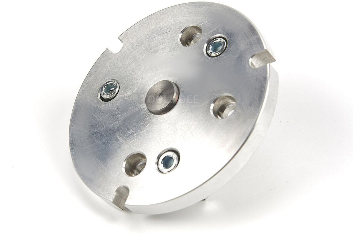 HBM 100 mm flens med klemmesett for 80 mm borepatron HBM 100 mm flens med klemmesett for 80 mm borepatron