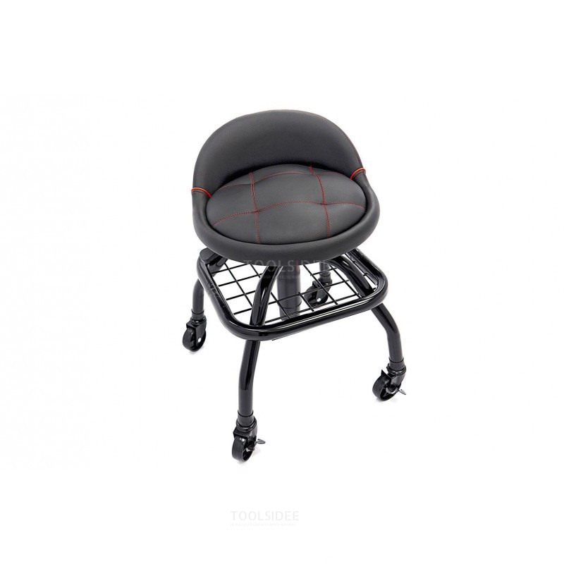 Silla de taller profesional HBM, silla de trabajo con resorte de gas - Modelo 3