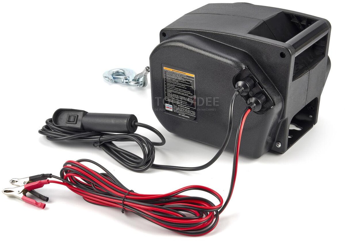 HBM bærbar 12 volt 900 kilo elektrisk vinsj